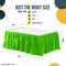 Ruffle Disposable Table Skirt 14 Ft Long Pleated Table Skirts with Adhesive Strip – Fits 6ft+ Rectangle or Round Tables – Ideal for Birthday Parties, Gender Reveal, Baby Showers & Event Decorations 6 pack by Exquisite